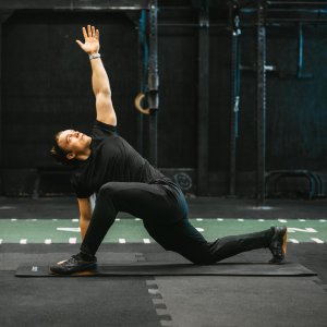 Actiget Mata do jogi, ćwiczeń fitness 183x61 cm antypoślizgowa, materac do stretchingu czarny Uniwersalny 4
