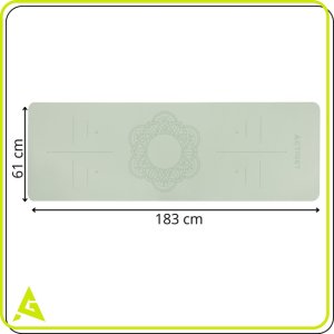 Actiget Mata do jogi, ćwiczeń fitness 183x61 cm antypoślizgowa, materac do stretchingu miętowy Uniwersalny 25
