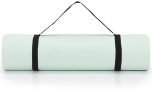Actiget Mata do jogi, ćwiczeń fitness 183x61 cm antypoślizgowa, materac do stretchingu, miętowy Uniwersalny 18