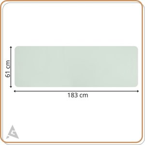 Actiget Mata do jogi, ćwiczeń fitness 183x61 cm antypoślizgowa, materac do stretchingu, miętowy Uniwersalny 22