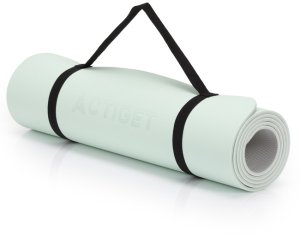 Actiget Mata do jogi, ćwiczeń fitness 183x61 cm antypoślizgowa, materac do stretchingu, miętowy Uniwersalny 8