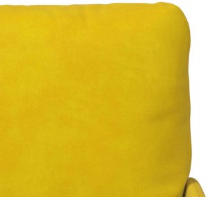 vidaXL z poduszką 110cm Żółty sklejka 8