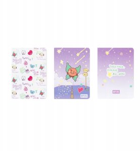 DimasTech BT21 - Zestaw zeszytów A6 SHOOKY (3 sztuki) 2