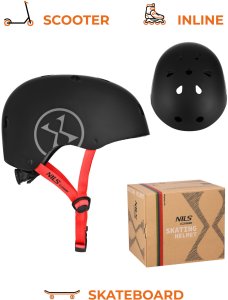 Kiddimoto Kask Nils Extreme MTW001 Czarny Lekki Ochronny 2