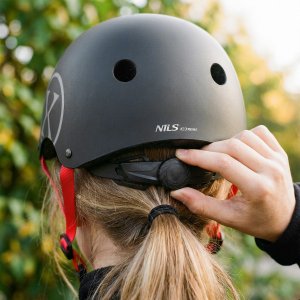 Kiddimoto Kask Nils Extreme MTW001 Czarny Lekki Ochronny 8