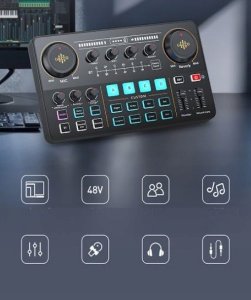 Ulanzi Konsola Kontroler Transmisji Do Studia Mikser Audio Streaming Podcast Vlog / Mi-2 4