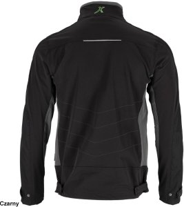 Stalco Męska bluza robocza elastyczna wiatroszczelna dodatki odblaskowe 3M Scotchlite budownictwo serwis montaż oliwkowa czarna STRETCH LINE - czarny XL 4