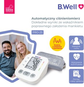 Ciśnieniomierz Hi-Tech Medical CIŚNIENIOMIERZ NARAMIENNY AUTOMATYCZNY ARYTMIA DUŻY MANKIET PRO-25 B.WELL 2