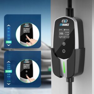 Ładowarka EV+ Mobilna Ładowarka EV 11kW Typ 2 CEE 16A 3-Fazy Kabel 7,8m Regulacja Mocy 2