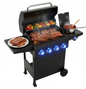 LTC LTC BBQ, Grill gazowy, 5 palników, miejsce na butlę, czarny 3