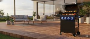LTC LTC BBQ, Grill gazowy, 5 palników, miejsce na butlę, czarny 4