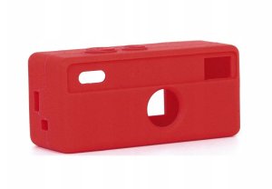 Pokrowiec LoveInstant Futerał Etui Pokrowiec Case Osłona Silikon Do Kodak Charmera Smycz / Czerwony 3