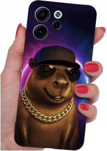 krainaGSM Do Oppo Reno15 F | 15 Fs Wzory | Silikonowe Matt Case + Szkło 9H 4
