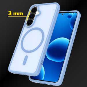 krainaGSM Etui Magnetyczne Matowe Do Samsung A36 | A37 5G |Do Magsafe Trwałe + Szkło 4