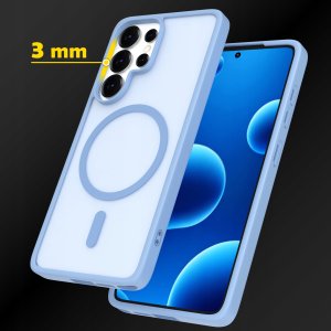 krainaGSM Etui Magnetyczne Matowe Do Samsung S25 Ultra |Do Magsafe Trwałe + Szkło 4
