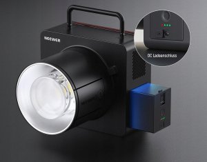 Lampa błyskowa Neewer NEEWER Q6 600W Lampa Błyskowa Plenerowa TTL HSS App Aku 3000mAh LED 30W 3