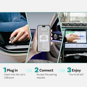 Ottocast Adapter samochodowy Ottocast CA505-T     Mini CarPlay Bluetooth czarny 4