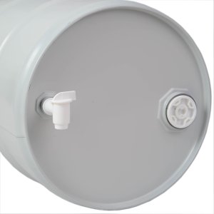 Beczkopol Beczka stalowa metalowa TH 60L korki 2 i 3/4 z kranikiem atest - SZARA Beczka stalowa metalowa TH 60L korki 2 i 3/4 z kranikiem atest - SZARA 4
