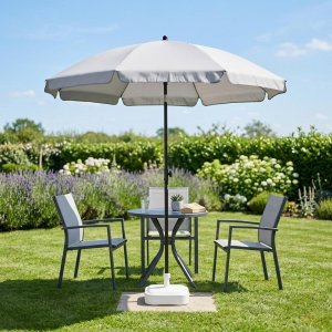 ProGarden PARASOL OGRODOWY 185CM POPIELATY 9