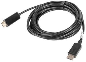 Kabel Lanberg DisplayPort - HDMI 5m czarny (CA-DPHD-10CC-0050-BK) 3