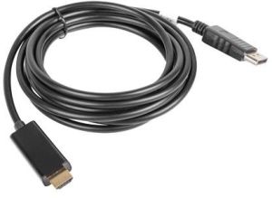Kabel Lanberg DisplayPort - HDMI 3m czarny (CA-DPHD-10CC-0030-BK) 5