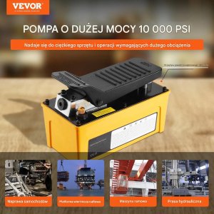 Virax Pompa hydrauliczna 689 bar, 1.6L, pedałowa, aluminiowa, do auta 7