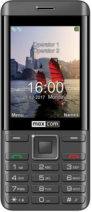 Telefon komórkowy Maxcom MM236 Dual SIM Czarno-srebrny 1