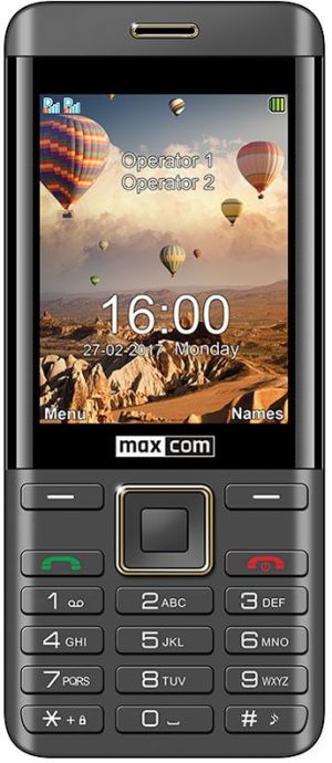 Telefon komórkowy Maxcom MM236 Dual SIM Czarno-złoty 1