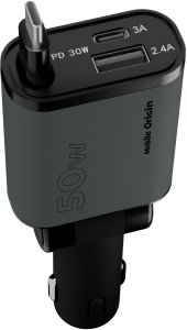 Ładowarka Mobile Origin 3in1 50W Car Charger CA27 - USB-C + USB-A, USB-C Cable (MO-CCH-CA27) 5