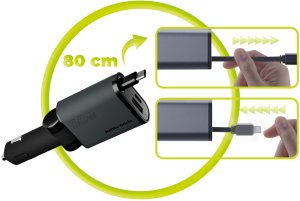 Ładowarka Mobile Origin 3in1 50W Car Charger CA27 - USB-C + USB-A, USB-C Cable (MO-CCH-CA27) 10