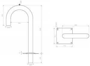 Apranet Stalowy przepust dachowy (kablowy) fi 48mm galwanizowany 6