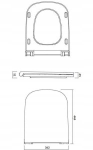 Zestaw kompaktowy WC Cersanit C24 AQUA 50 MECH QF MZ CASPIA CO DUR WO ŁW 3