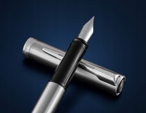 Waterman WATERMAN pióro wieczne IMPRESSION Stainless SteelCT M niebieski pudełko prezentowe 5