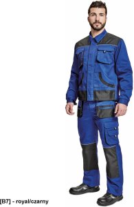 CERVA BE-01-002 - Bluza robocza - czerwony-czarny 46 19