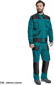 CERVA BE-01-002 - Bluza robocza - czerwony-czarny 46 8
