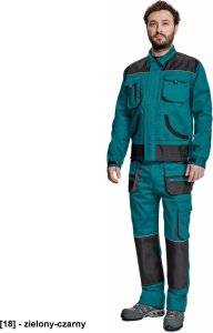 CERVA BE-01-002 - Bluza robocza - czerwony-czarny 46 9