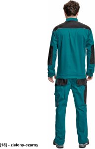 CERVA BE-01-002 - Bluza robocza - czerwony-czarny 46 10