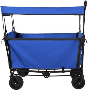 Stabilus Składany Wózek Ręczny Czarny 105 x 56.5 x 116 cm Tkanina Oxford 3