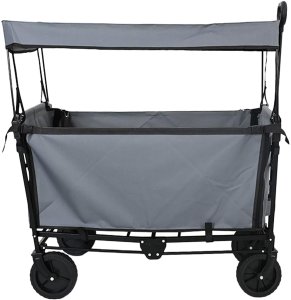 Stabilus Składany Wózek Ręczny Szary 105 x 56.5 x 116 cm Tkanina Oxford 3