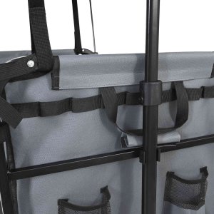 Stabilus Składany Wózek Ręczny Szary 105 x 56.5 x 116 cm Tkanina Oxford 6