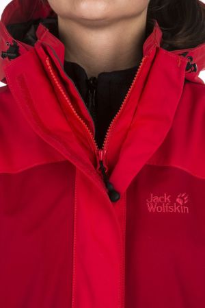 Jack Wolfskin Kurtka 3w1 damska Montero Jacket Women 10.000 Indian Red r. S 3