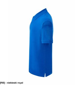 JHK PORA210WK - polo męskie, krótki rękaw ze ściągaczami, 2 guziki, boczne rozcięcia, 65% poliester 35% bawełna - niebieski royal 2XL 3