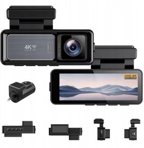 Wideorejestrator Diaway Kamera Wideorejestrator Samochodowa 4K GPS + Tylna Kamera Rejstrator WiFi HD 11