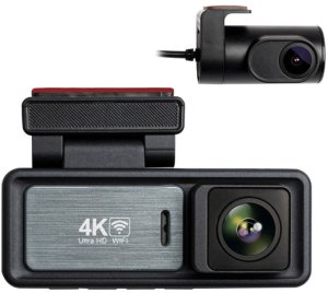 Wideorejestrator Diaway Kamera Wideorejestrator Samochodowa 4K GPS + Tylna Kamera Rejstrator WiFi HD 19