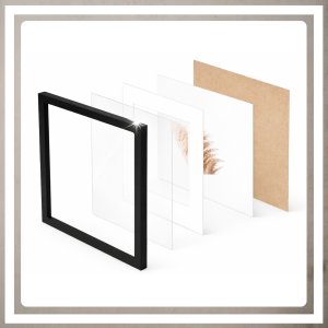 Ramka Lumarko 30x30 cm na zdjęcia plakaty puzzle kwadratowa z passe partout plexsi 8
