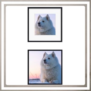 Ramka Lumarko 30x30 cm na zdjęcia plakaty puzzle kwadratowa z passe partout plexsi 10