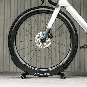 Wozinsky Stojak rowerowy serwisowy stabilny na koło roweru 3-8 cm - czarny Stojak rowerowy serwisowy stabilny na koło roweru 3-8 cm - czarny 3