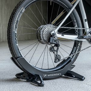 Wozinsky Stojak rowerowy serwisowy stabilny na koło roweru 3-8 cm - czarny Stojak rowerowy serwisowy stabilny na koło roweru 3-8 cm - czarny 5