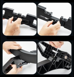 Wozinsky Stojak rowerowy serwisowy stabilny na koło roweru 3-8 cm - czarny Stojak rowerowy serwisowy stabilny na koło roweru 3-8 cm - czarny 8