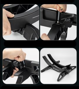 Wozinsky Stojak rowerowy serwisowy stabilny na koło roweru 3-8 cm - czarny Stojak rowerowy serwisowy stabilny na koło roweru 3-8 cm - czarny 9